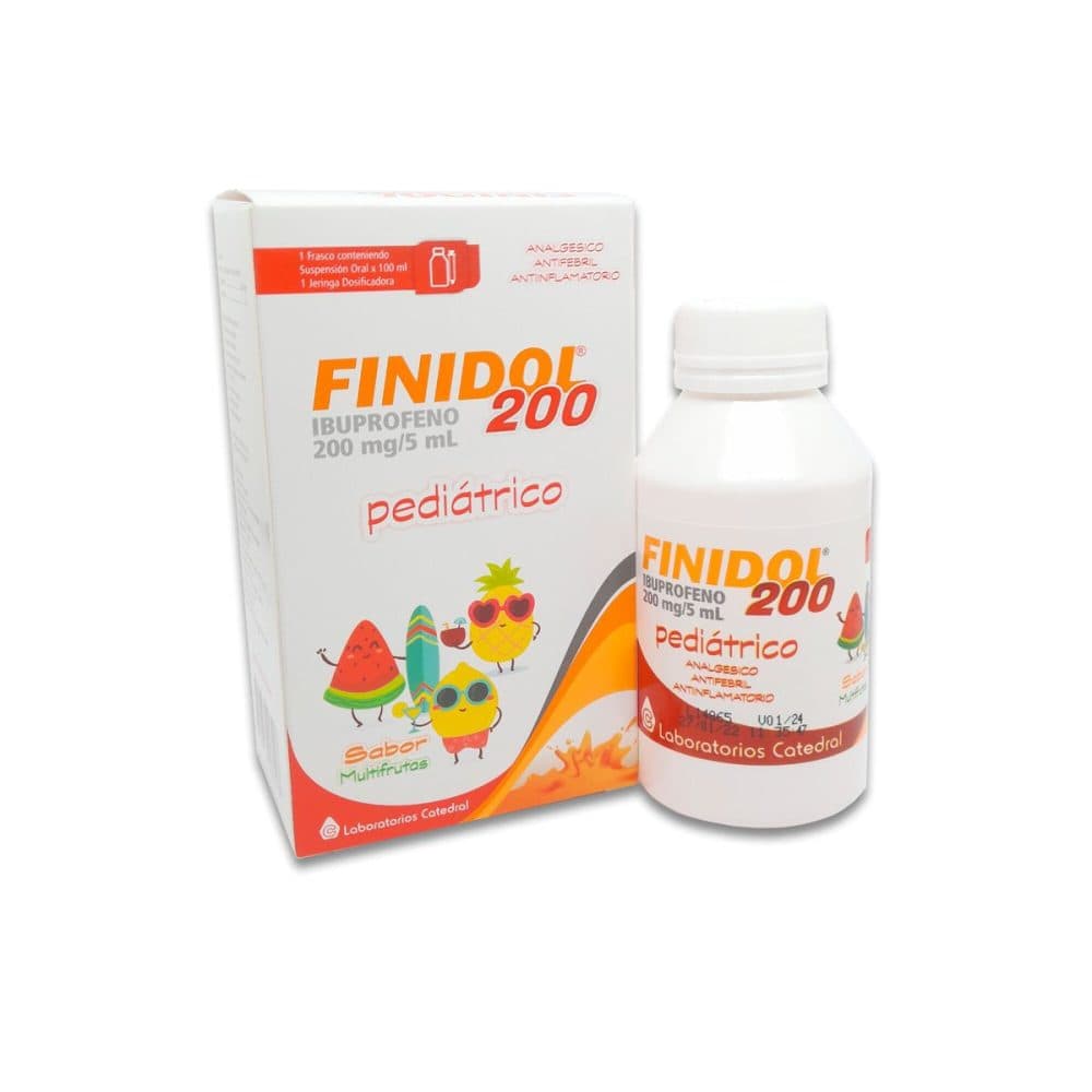 Med Finidol 200 Pediatrico Xarope Ibuprofeno 100ML
