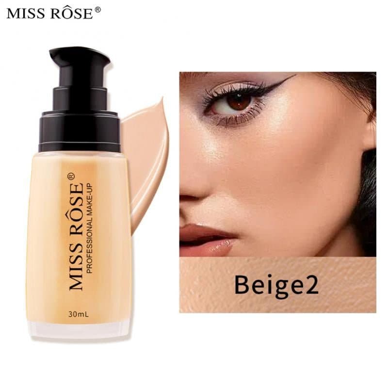Base Facial Miss Rose Liquid Beige 2 30ML