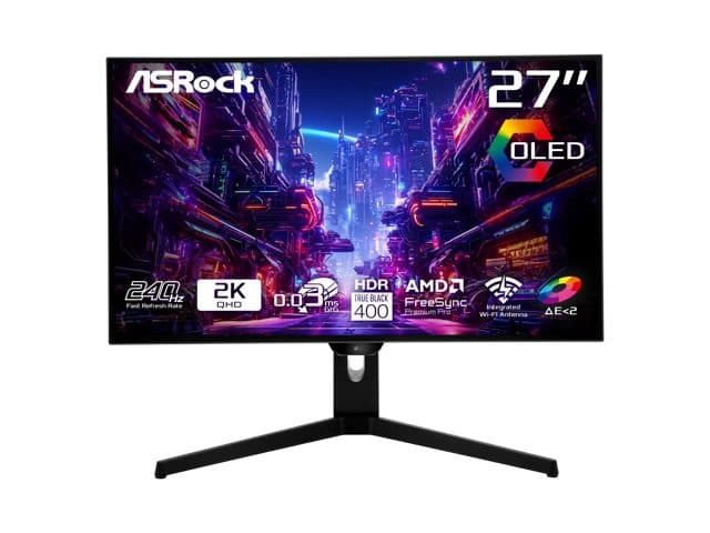 Monitor LED 27 Asrock Phamtom Qoled 10B 99 Hdmi
