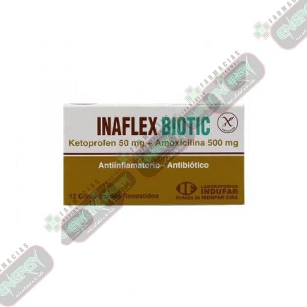 Med Antibiotico Inaflex Biotic Indufar 12 Comp Cx