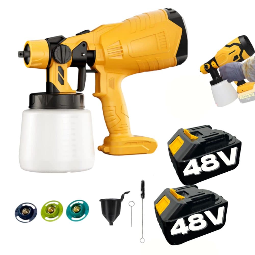 Pistola Pintura W2L Spray Gun 2BAT Cargador