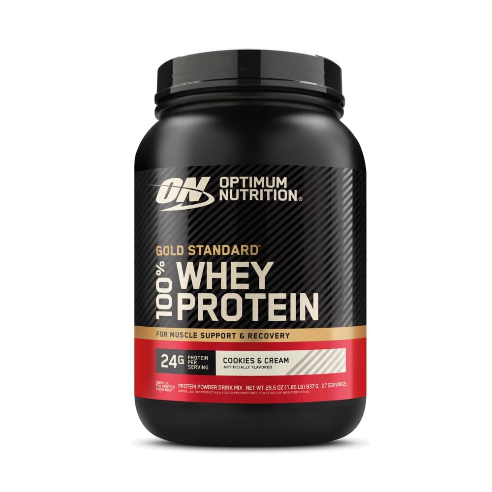 Proteina Optimun Nutrition Standard Whey Coockies Crean 2LB