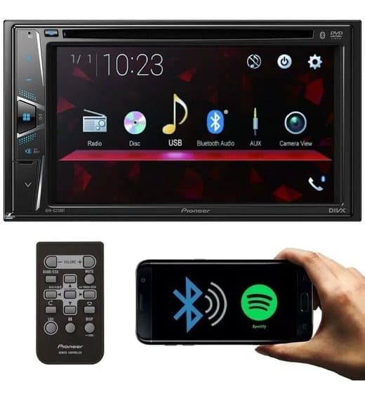Pioneer Dvd Car BT USB Divx Controle