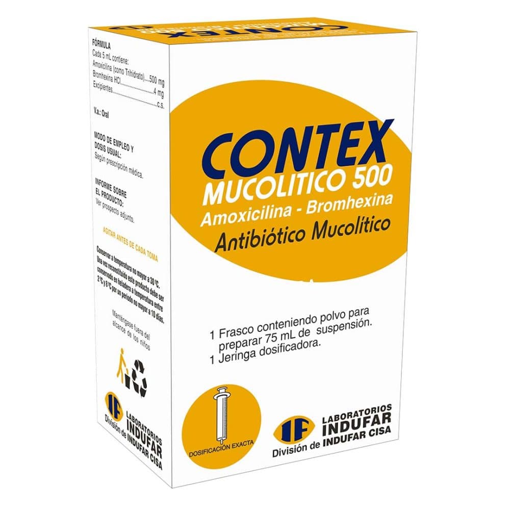 Med Antibiotico Contex Indufar Amoxicilina Xarope 90ML