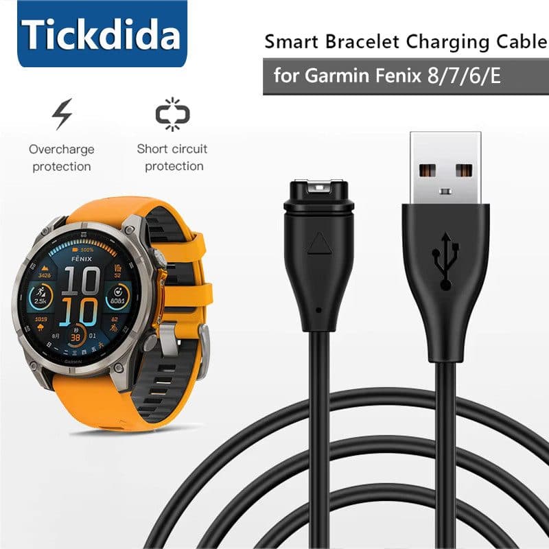 Garmin Cabo USB Relogio Carregador Fenix 02 1M