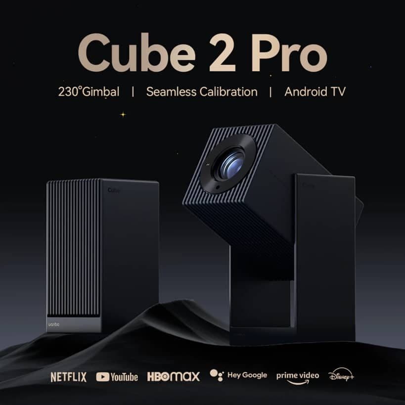 Projetor Portatil Wanbo Cube 2 Pro 500LUMENS Hdmi 1080