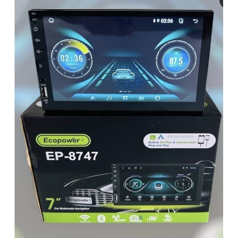 Central Multimidia Ecopower BT USB Aux Fm Touch