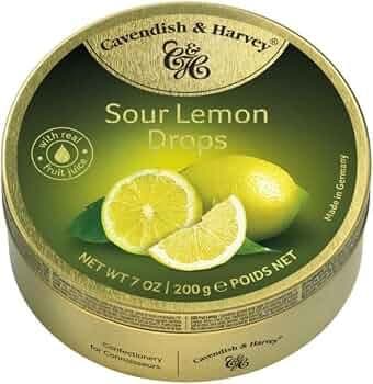 Bala De Frutas Cavendish Harvey Lemon Drops Lata 200G