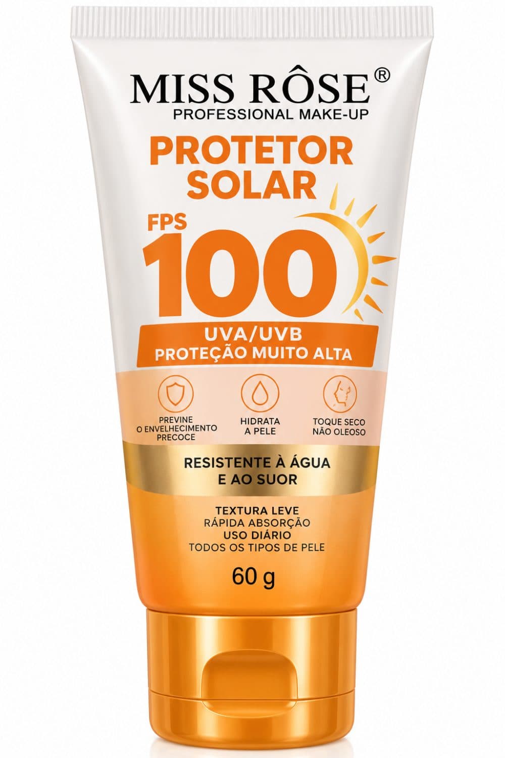 Protetor Solar Miss Rose Prote Ao Uva Uvb 60G
