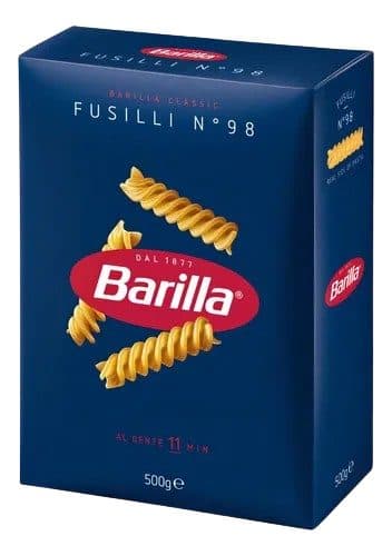 Pasta Barilla Fusilli 98 500G