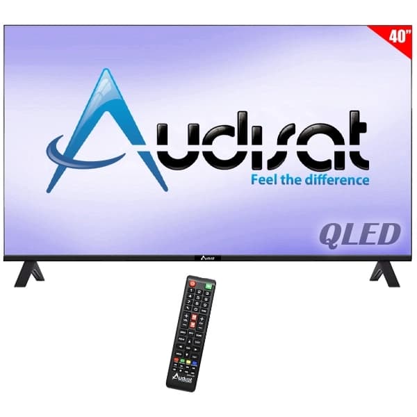 LED Audisat Smart QLED Full HD Convr Android TV