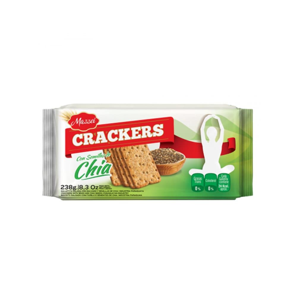 Biscoito Mazzei Crackers Salv Semilla De Chia 200G