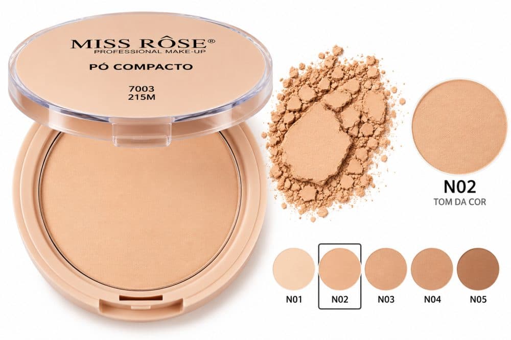 Po Compacto Miss Rose 02