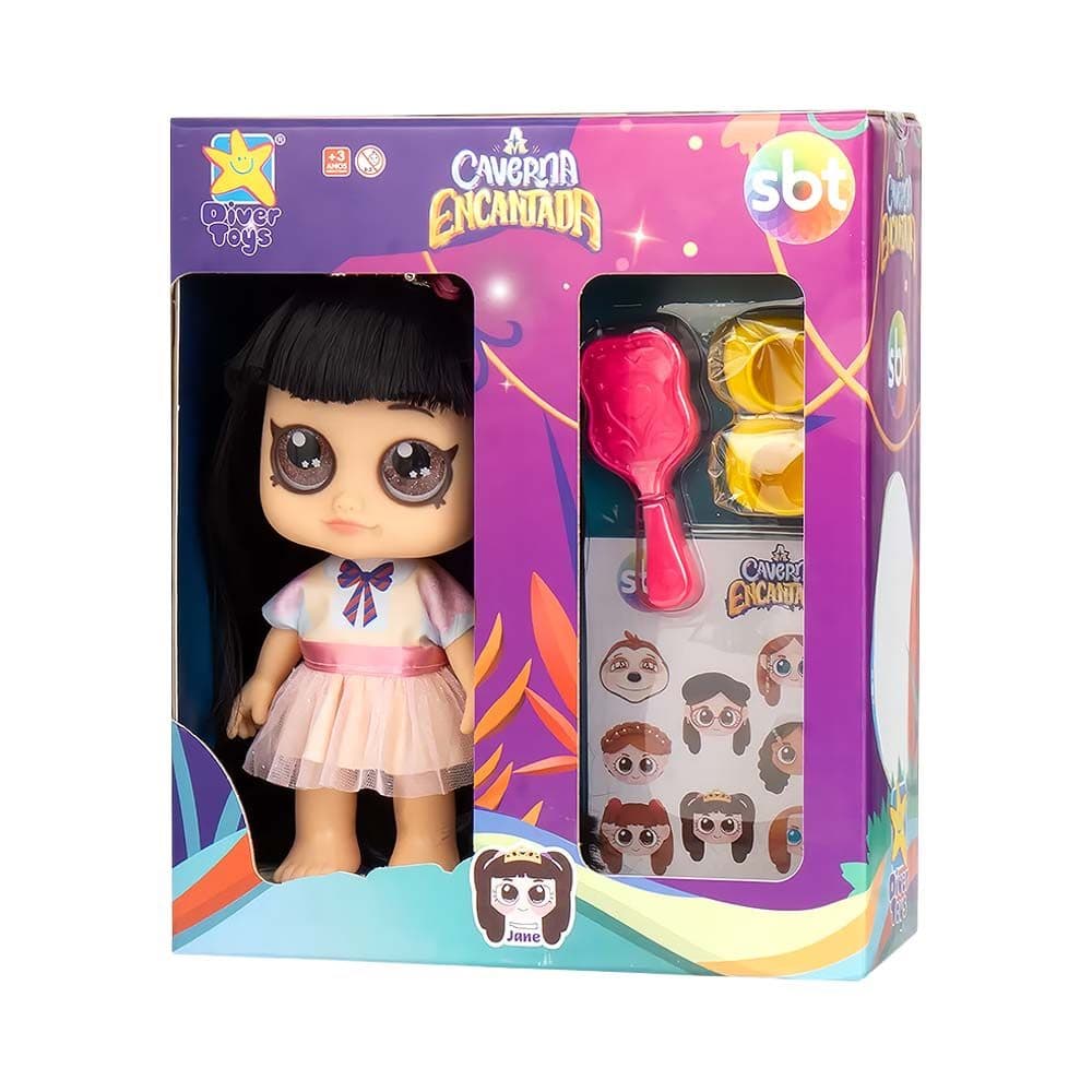 Boneca Divertoys Caverna Encantada Jane