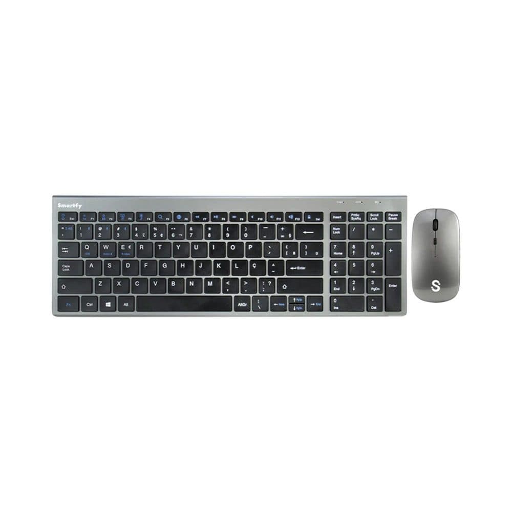 Teclado Mouse Sem Fio Smartfy