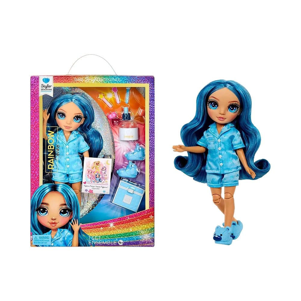 Boneca Rainbow Junior High Pijama Party Skyler Bradshaw Euc