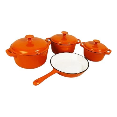 Jogo De Panela Cast Iron Cookware 7PCS
