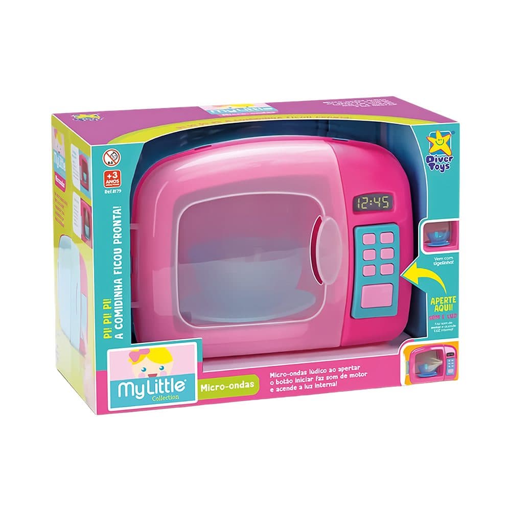 Kit De Brinquedo Divertoys Minha Pequena Colecao Micro Onda