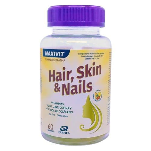Vitamina Maxivit Hair Skin Mails X60 Gummies