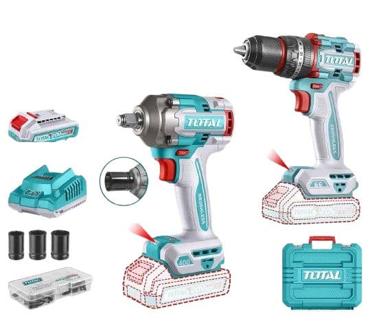 Kit Total Parafusadeira Chave Impacto Batt Carr 50