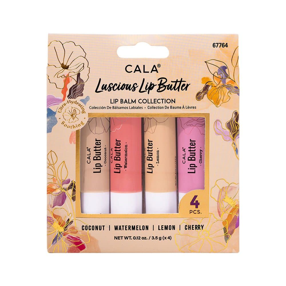Set De Cosmeticos Cala Luscious Lip Butter Lip Balm 4 Pecas