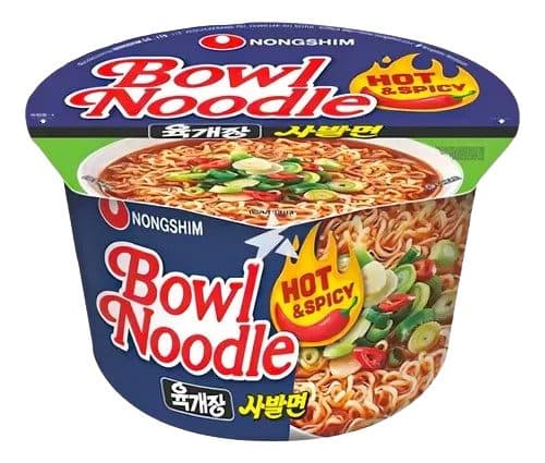 Ramen Nongshim Bowl Nooble Soup Hot Spicy 100G