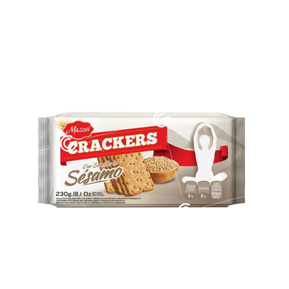 Biscoito Mazzei Crackers Salv Semilla Sesamo 200G