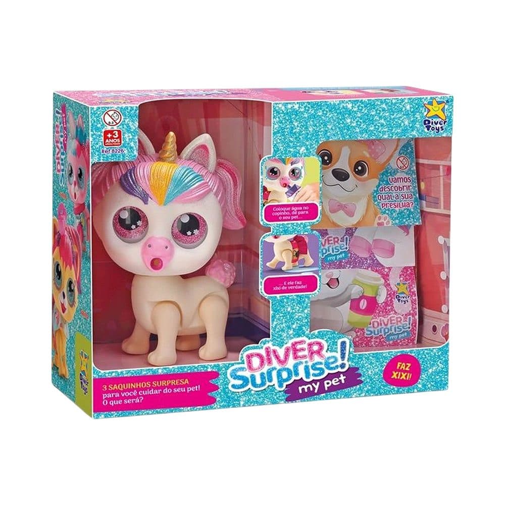 Brinquedo Divertoys Diver Surprise My Pet Sortido 1 Peca