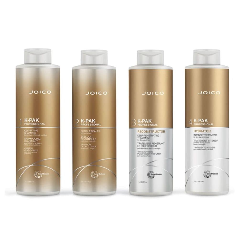Kit Joico Pak 4 Pasos Shampoo Sellador Reconstructor Hidratante 1LT