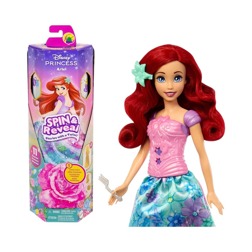 Boneca Mattel Disney Princess Ariel Spin Reveal