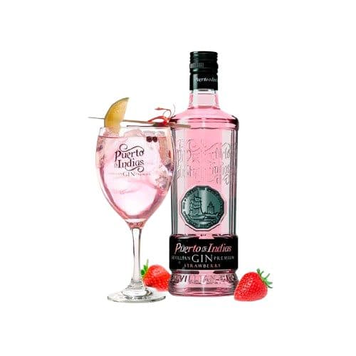 Beb Gin Esp Puerto De Indias Strawberry Copo 700ML
