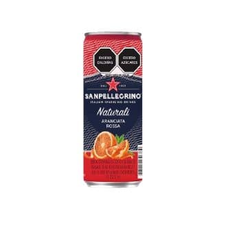 Agua Mineral Sanpelegrino Aranciata Rossa Lata 330ML