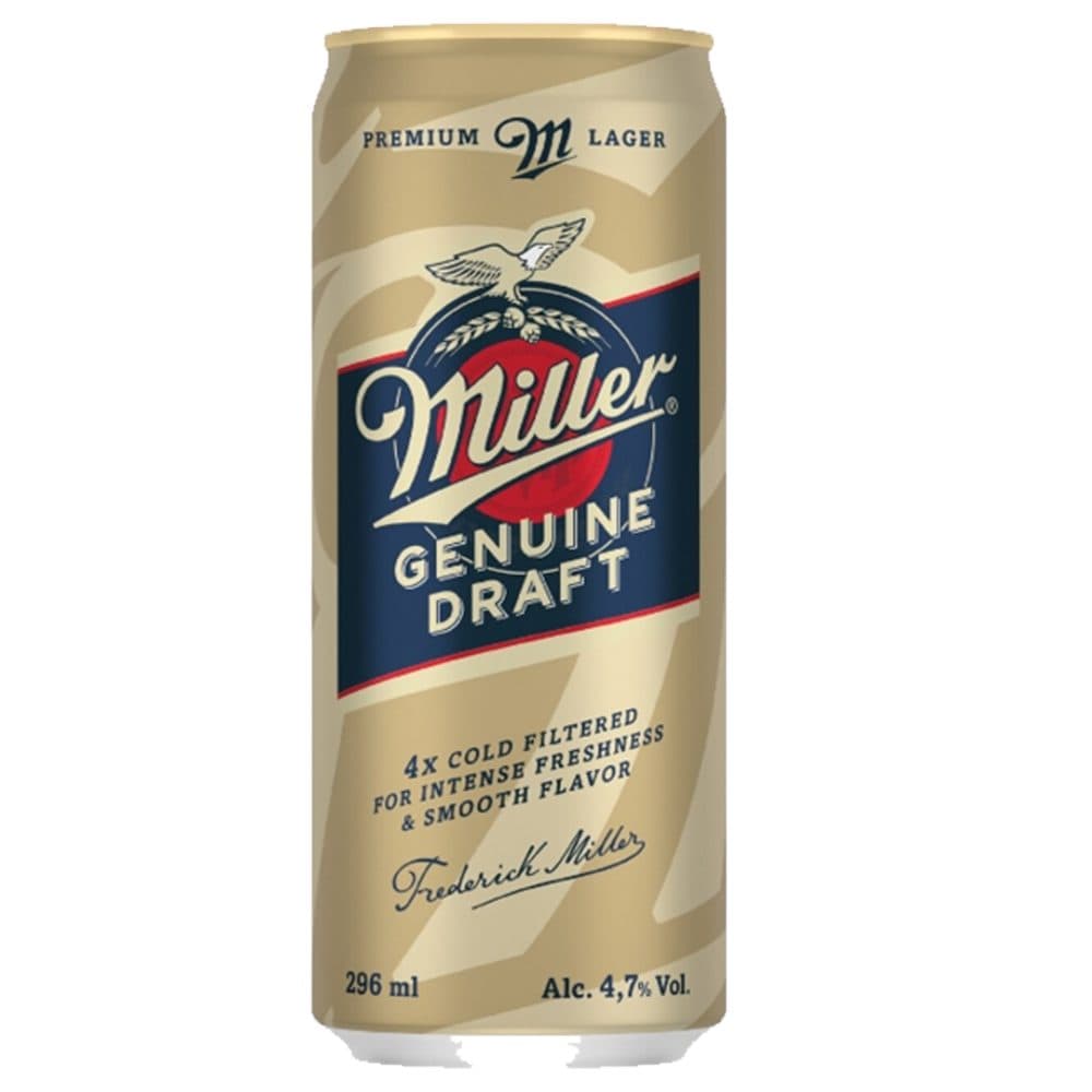 Cerveja Bras Miller Genuine Draft Lata 269ML