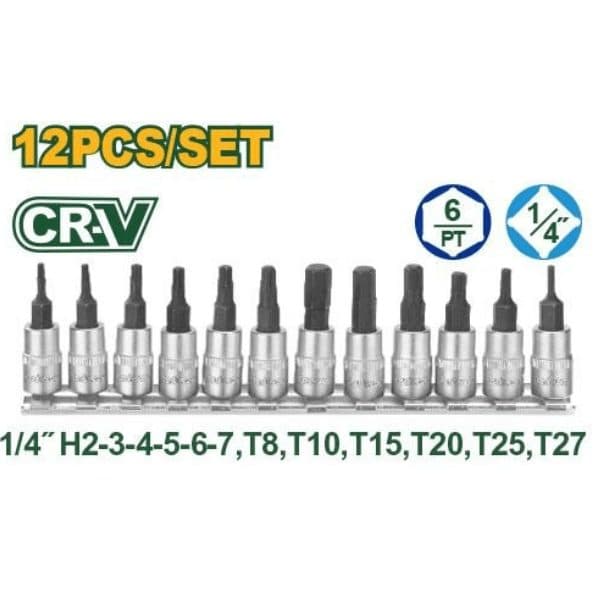 Ferr Chave Kit Sockets 12PCS