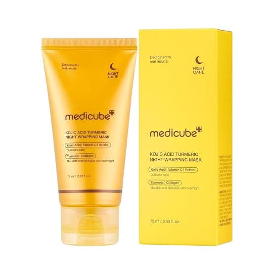 Mascara Facial Medicube Kojic Acid Turmeric Night Wrapping 80 59 75ML