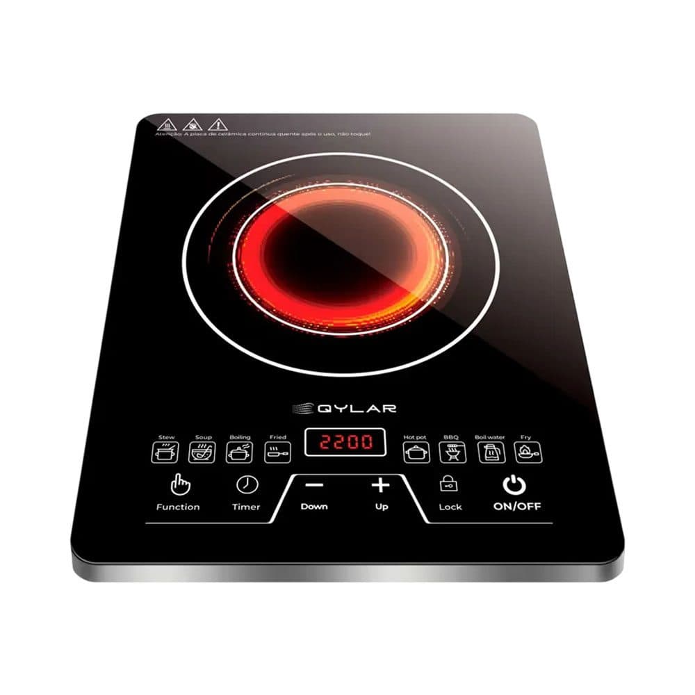Fogao Eletrico Infravermelho Qylar Infraredcooker Qy 1 Boca 220