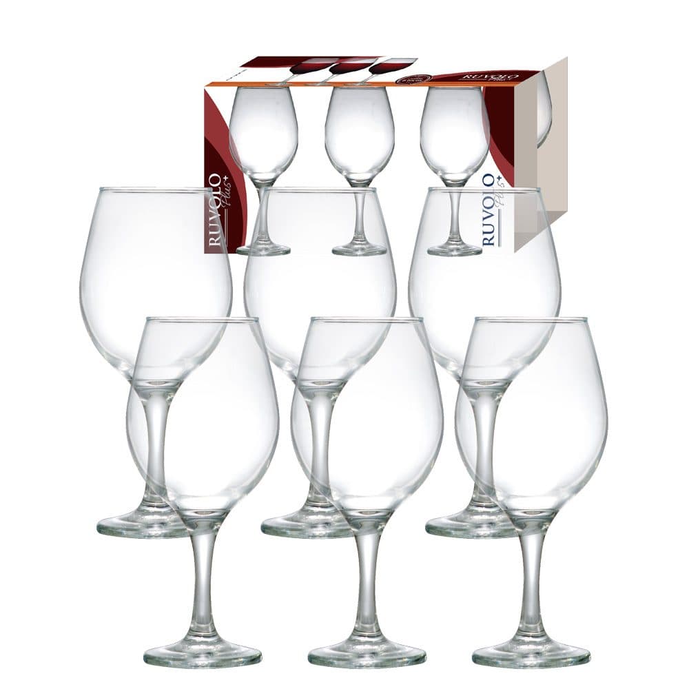Juego De Vasos De Vidrio Ruvolo One Bordeaux Glass 6 Piezas 600ML