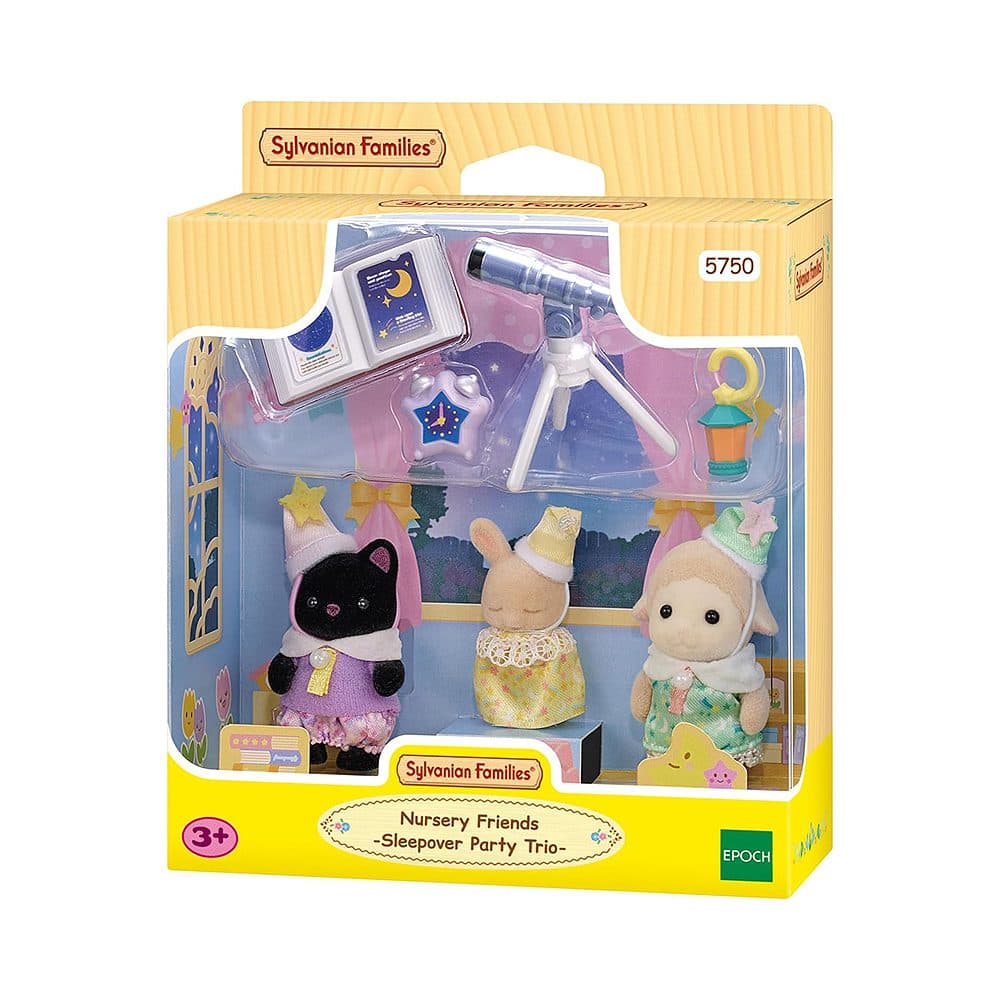 Figuras Epoch Sylvanian Families Nursery Friends Sleepover Party Trio
