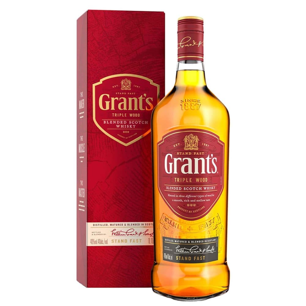Whisky Grants 8 Anos Caja 1LT