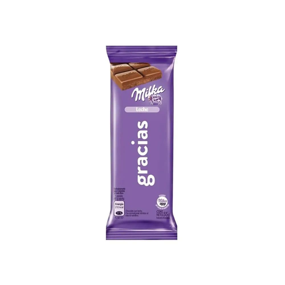Chocolate Milka Leite Barra 55G