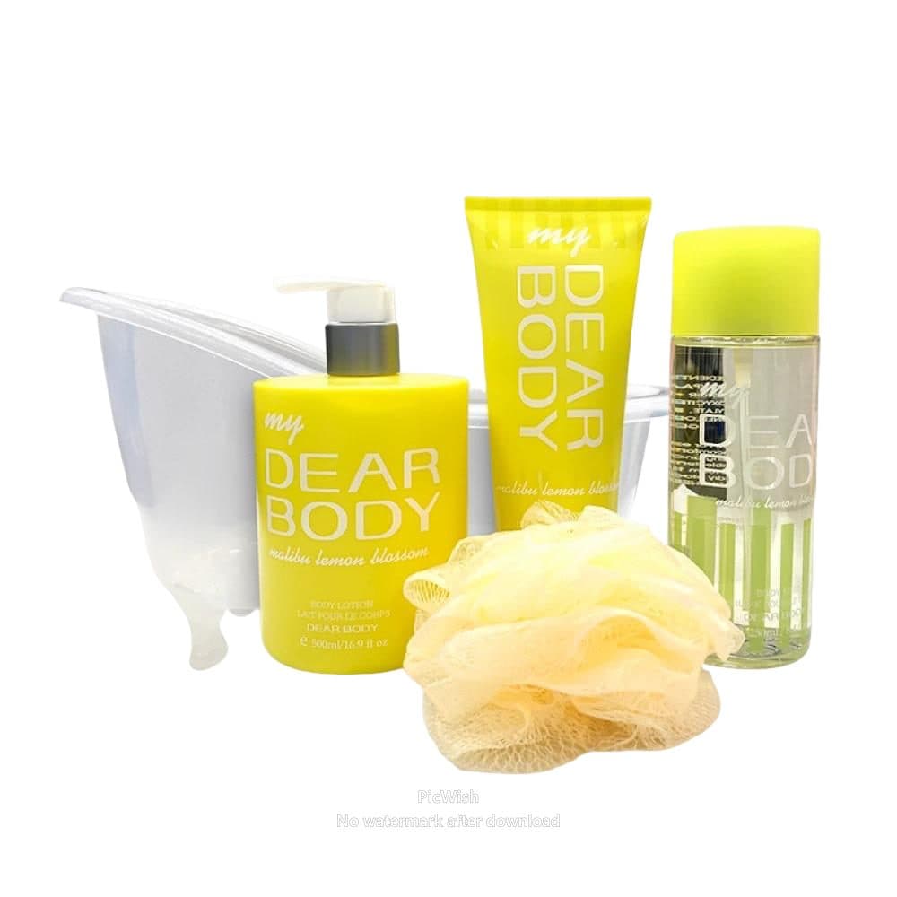 Kit Dear Body Banhera Malibu Lemon Blossom Lo Ao 226G 500 250ML