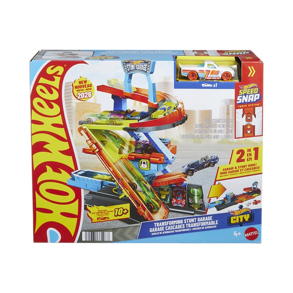 Pista De Jogo Mattel Hot Wheels City Speed Snap De Acrobacias Transformavel