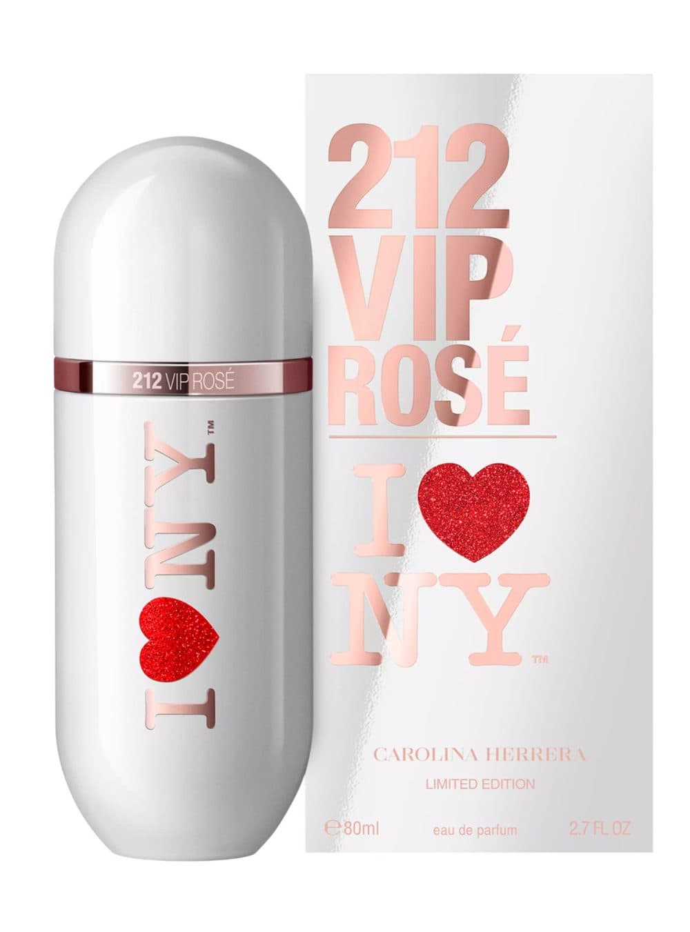 Carolina Herrera 212 Vip Rose Love Ny 80ML EDP Feminino