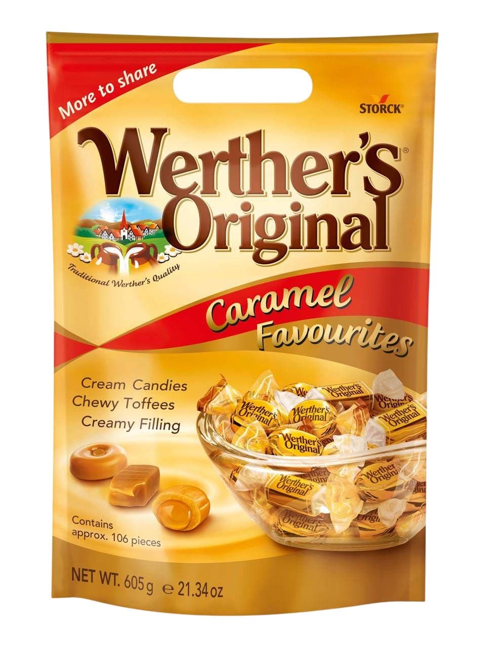 Bala Werther Caramel Favourites 605G