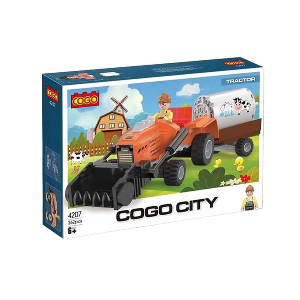 Bloques De Construccion Cogo Educativos Ensamblar Tractor 263 Piezas