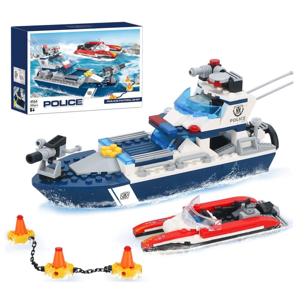 Bloques De Construccion Cogo Educativos Ensamblar City Police Series 285 Piezas