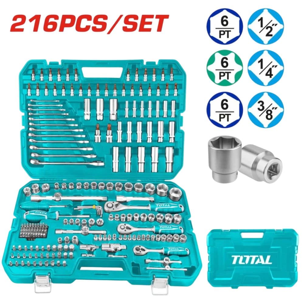 Caixa De Ferramentas Total 216PCS