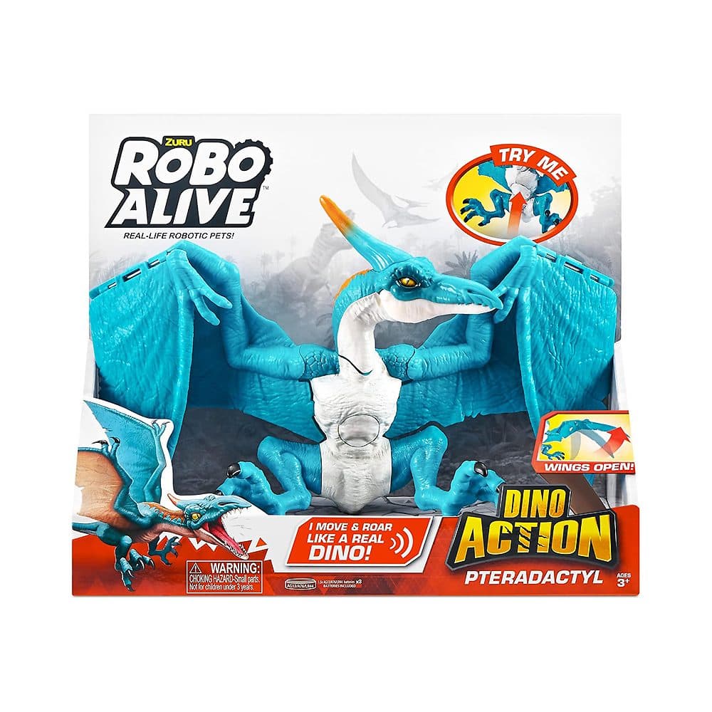Figura De Dinossauro Zuru Robo Alive Dino Action Pterodactil