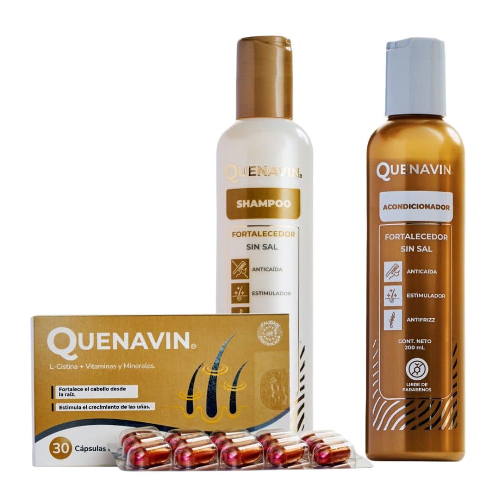 Kit Quenavin Fortalecedor Sham Cond Capsulas 300ML