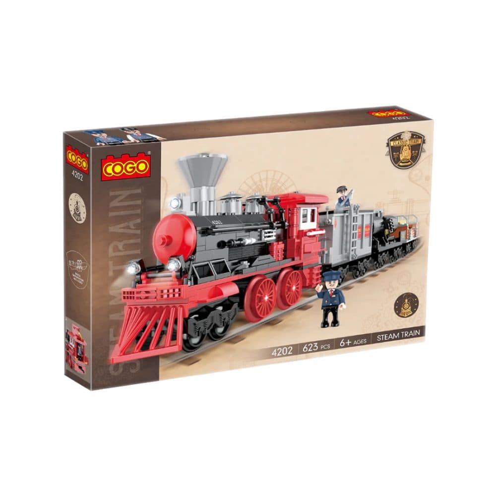 Bloques De Construccion Cogo Educativos Ensamblar Steam Train 623 Piezas